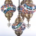 Authentic 4-Piece Ceiling Pendant Chandelier Mosaic Lamp Closed Set Sultan